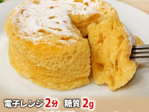 電子レンジで2分!ふんわり簡単!低糖質チーズパン